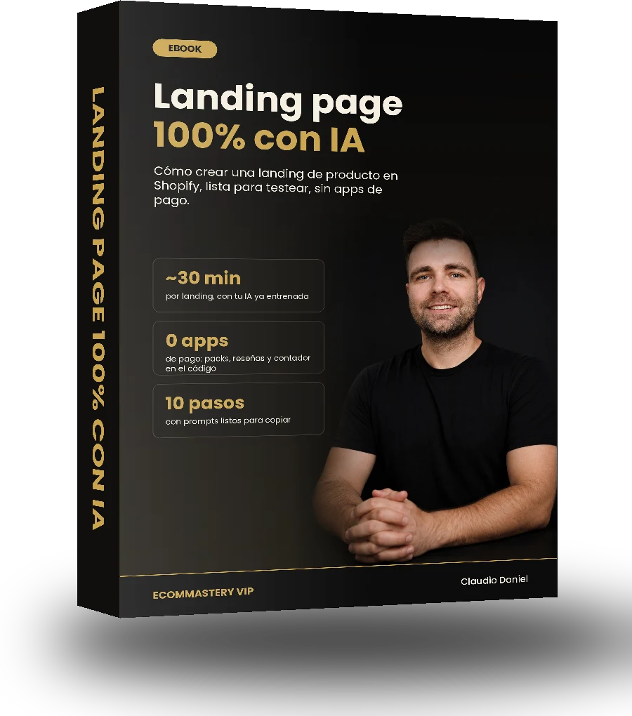 Ebook Landing page 100% con IA de Claudio Daniel